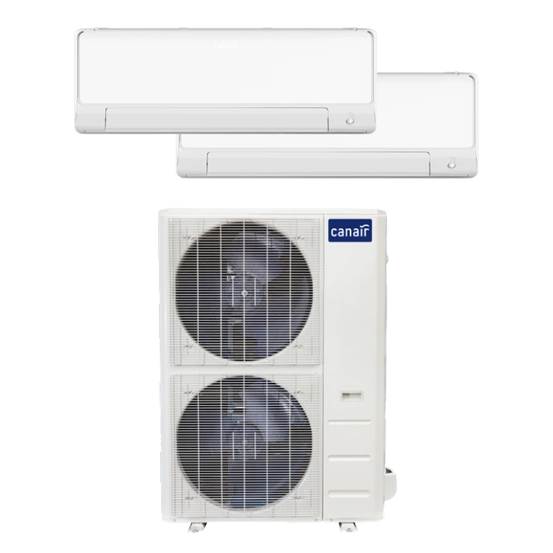 Thermopompe Murale Canair 1 unité extérieur et 2 unités intérieurs Série C28